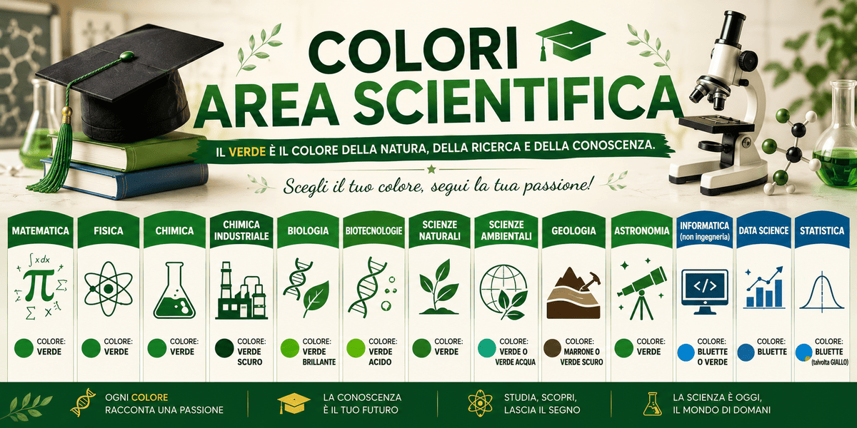 Colori Laurea facoltà scientifica